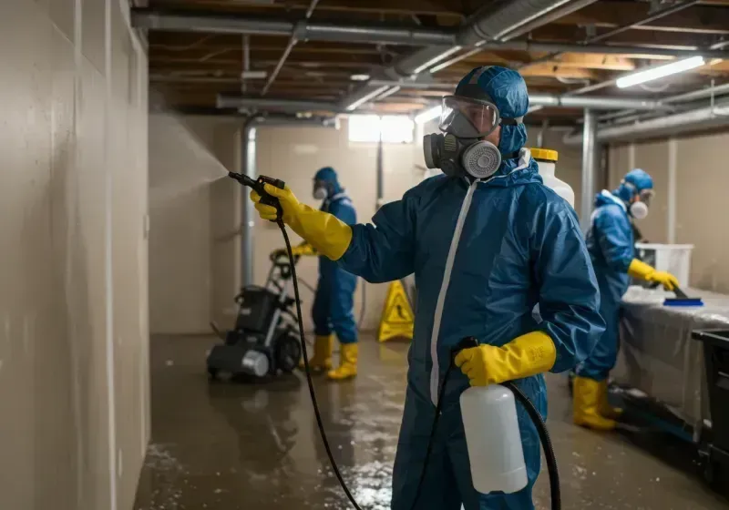 Basement Sanitization and Antimicrobial Treatment process in Oroville East, CA